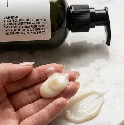 Silk & Structure conditioner botanical ingredients, Horsetail and Nettle, cruelty-free, and vegan certification